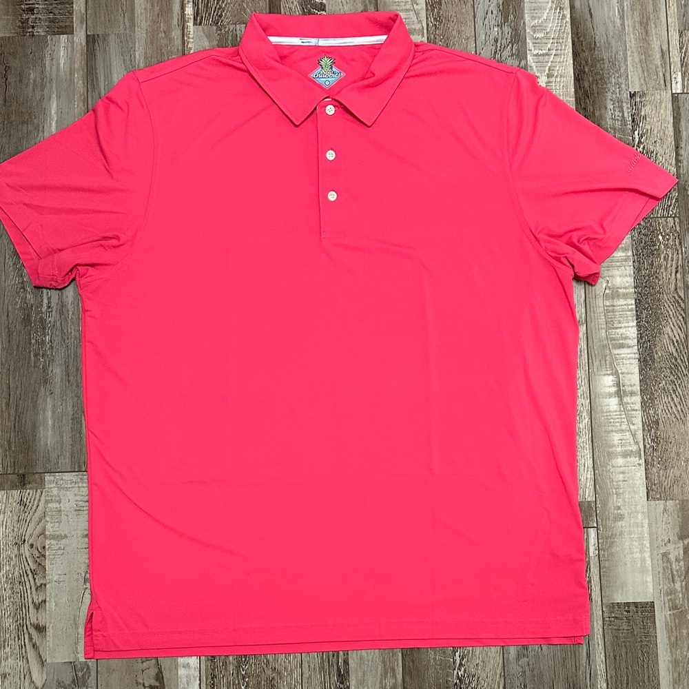 Chubbies Bright Pink Polo Shirt